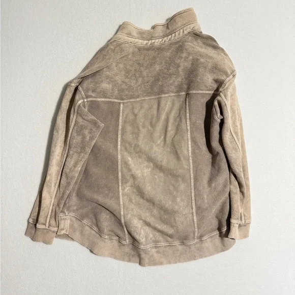 Pilcro Tan/ Purple Shacket Size XS - Picture 3 of 7